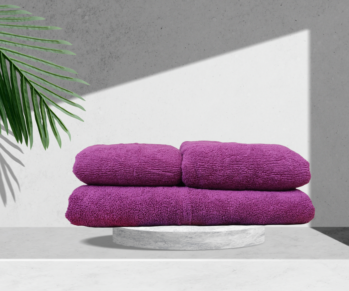 Towel set Purple